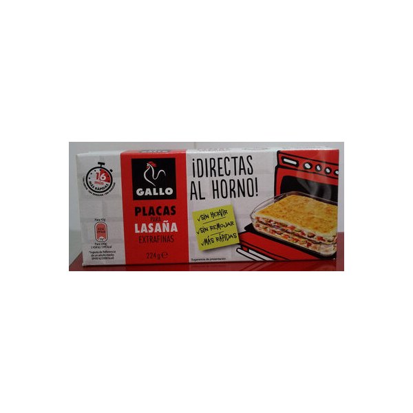 [8410069015051] Placas para Lasaña Extrafinas Gallo