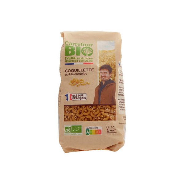 [3560071251857] COQUILLETTES con trigo integral Carrefour BIO