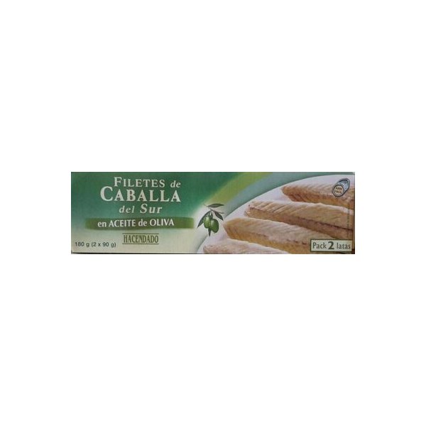 [8480000183101] Filetes de caballa del sur en aceite de oliva Hacendado