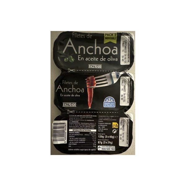 [8480000184085] Filetes de anchoa en aceite de oliva Mercadona