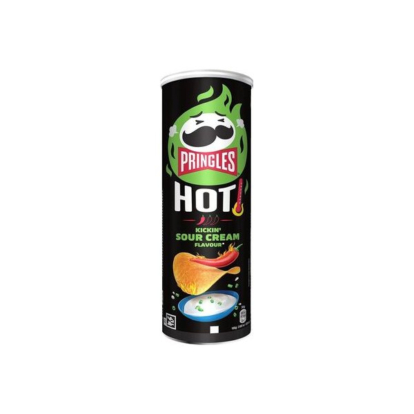 [5053990175826] Hot Kickin' Sour Cream Flavour Pringles