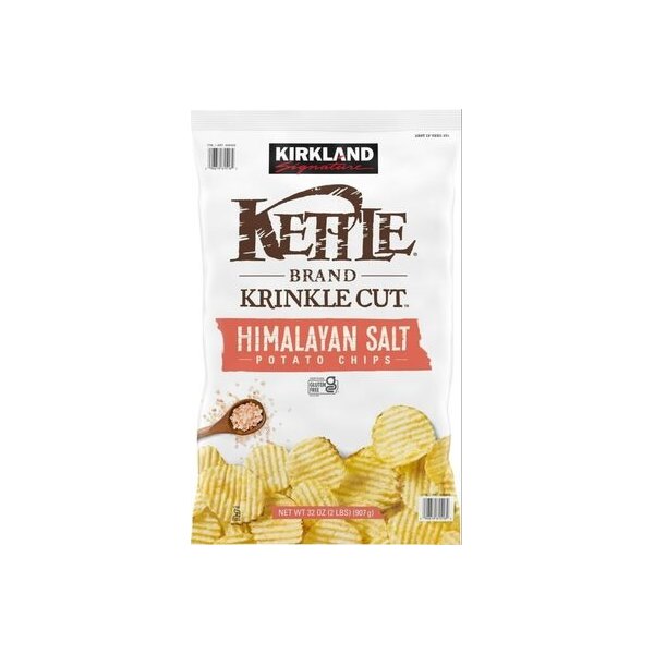 [0096619615162] Krinkle Cut Himalayan Salt Potato Chips Kirkland Signature