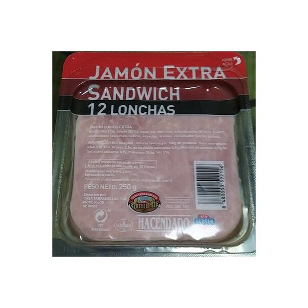 [8480000592156] Jamón extra sandwich Hacendado