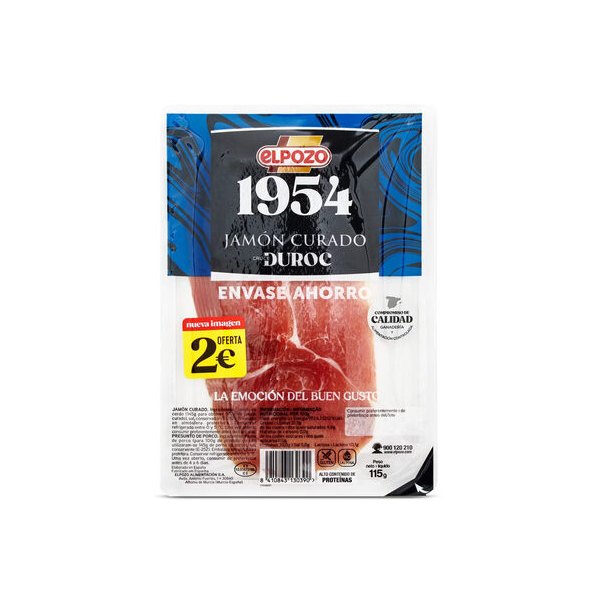 [8410843130390] Jamón curado lonchas finas Elpozo