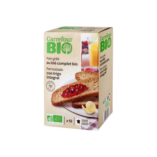 [3560070710713] Pan tostado integral Carrefour BIO