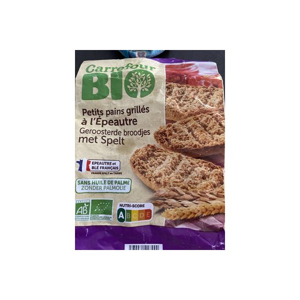 [3560071417444] Panecillos tostados de espelta Carrefour BIO