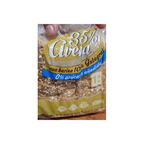 [8480000822956] Pan de molde 35% avena Hacendado